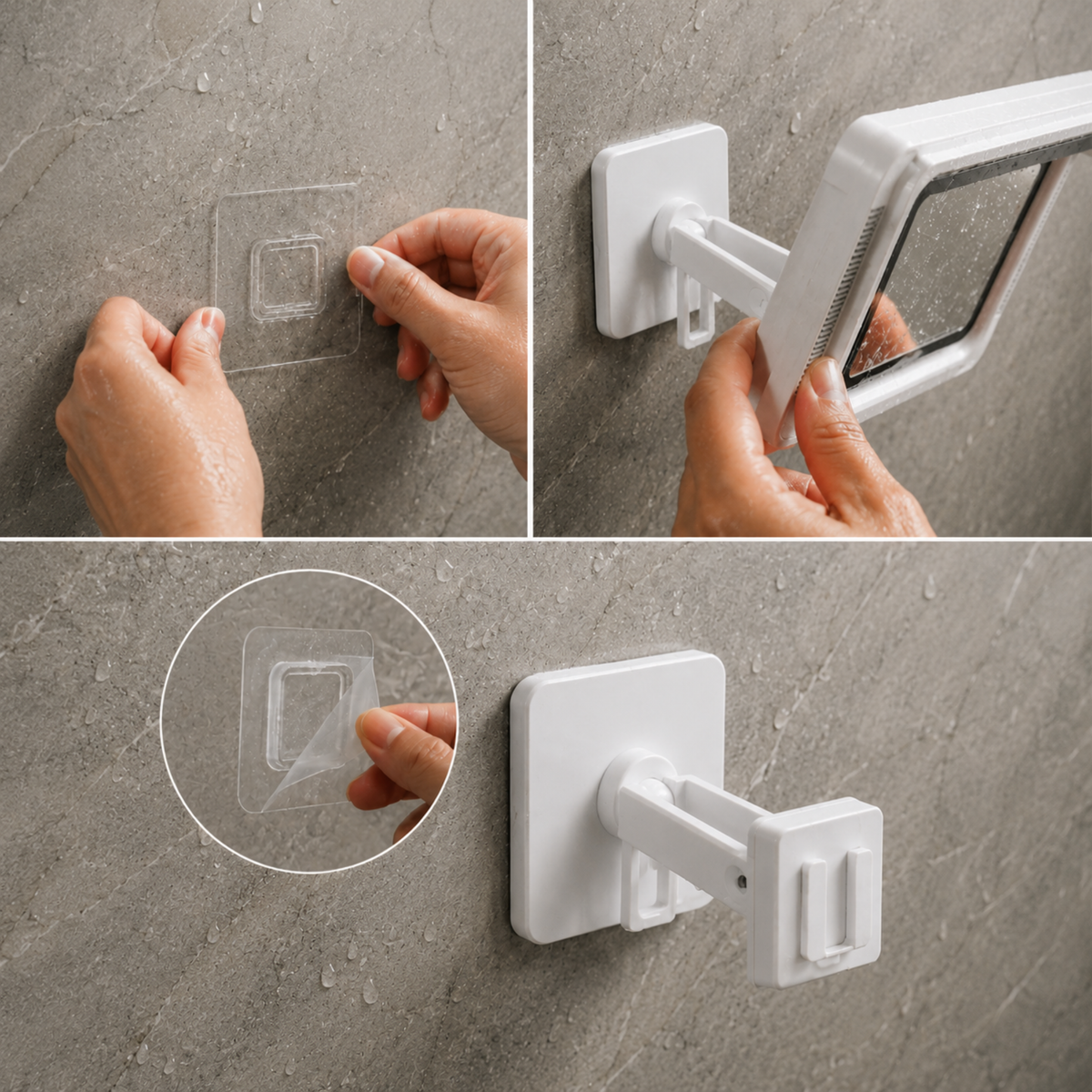 Soporte de Teléfono Móvil 100% Impermeable para la Ducha con Amplicación de Audio y Pantalla Táctil